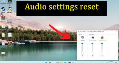 How To Reset All Audio Settings In Windows 11
