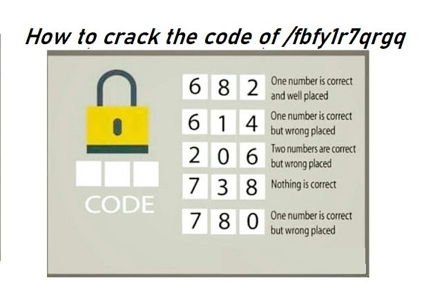 How to crack the code of fbfy1r7qrgq